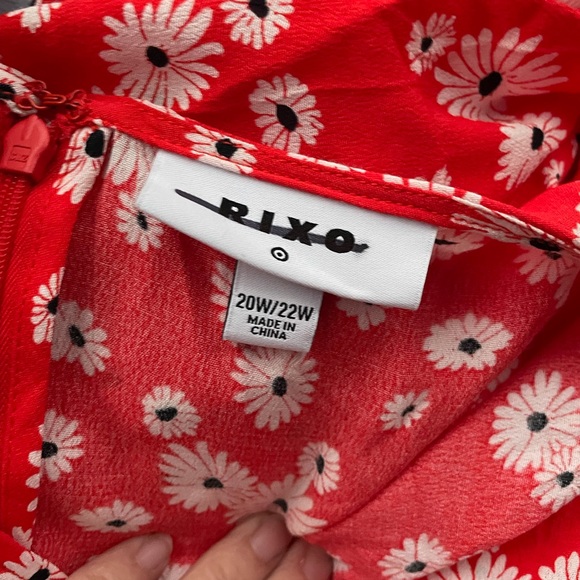 Floral Puff Sleeve Dress RIXO for Target 16W/18W or 20w/22W 24W/26W - Picture 11 of 12